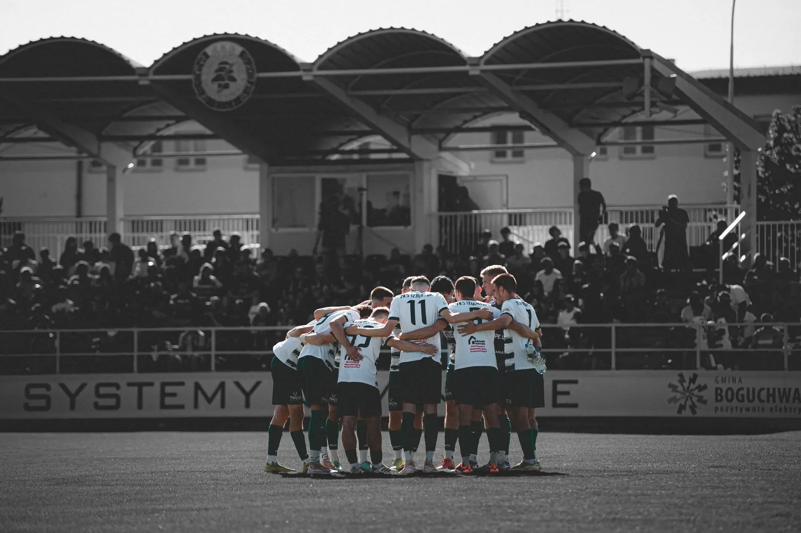 El equipo antes del partido. Estos momentos antes del pitido inicial también merecen estar en la galería.